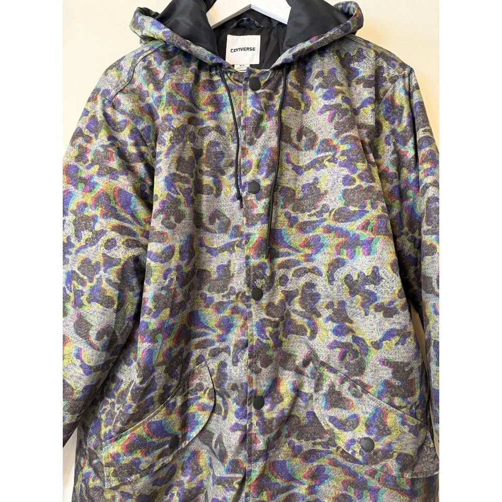 Converse Holographic Camouflage Hooded Jacket Medium